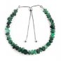 Emarald Nugget Tumble 6x5-9x7mm Rough beads adjustable stacking bracelet