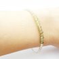 Grossular Garnet Rondelle 4mm Faceted beads adjustable stacking bracelet