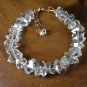 Herkimer Diamond Fancy 8-10mm Faceted beads adjustable stacking bracelet
