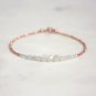 Rainbow Moonstone Round 2-4mm Faceted beads adjustable stacking bracelet