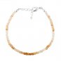 Shaded Moonstone Rondelle 3mm Faceted beads adjustable stacking bracelet
