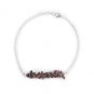 Smoky Quartz Uncut Chips 3-5mm Smooth beads adjustable stacking bracelet