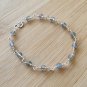 Blue Fire Labradorite Round 4mm Smooth beads adjustable stacking bracelet
