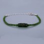 Chrome Diopside Rondelle 2-5mm Faceted beads adjustable stacking bracelet