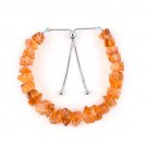 Citrine Nugget Tumble 7x6-9x12mm Rough beads adjustable stacking bracelet