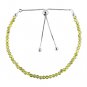 Demantoid Garnet Round 2.5-3mm Faceted beads adjustable stacking bracelet