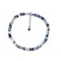 Dendrite Opal Rondelle 3.5-4mm Faceted beads adjustable stacking bracelet