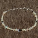 Ethiopian Opal Uncut Chips 3-5mm Rough beads adjustable stacking bracelet