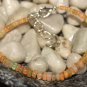 Ethiopian Opal Rondelle 2.5-4mm Smooth beads adjustable stacking bracelet