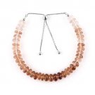 Imperial Zircon Rondelle 5-6mm Faceted beads adjustable stacking bracelet