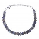 Labradorite Rondelle 3.5-4.5mm Faceted beads adjustable stacking bracelet