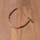 Mexican Fire Opal Rondelle 3mm Faceted beads adjustable stacking bracelet
