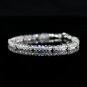 Rainbow Moonstone Rondelle 3mm Faceted beads adjustable stacking bracelet