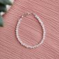 Rainbow Moonstone Round 2-3mm  Faceted beads adjustable stacking bracelet