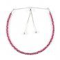 Rhodolite Garnet Round 2-2.5mm Faceted beads adjustable stacking bracelet