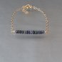 Ethiopian Opal Rondelle 4-4.5mm Faceted beads adjustable stacking bracelet