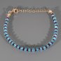 Garnet & Apatite Rondelle 2-4mm Faceted beads adjustable stacking bracelet