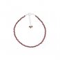 Mozambique Garnet Round 2-2.5mm Faceted beads adjustable stacking bracelet