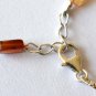 Hessonite Garnet Rectangle 10x8mm Smooth beads adjustable stacking bracelet
