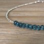 London Blue Topaz Rondelle 3.5mm Faceted beads adjustable stacking bracelet