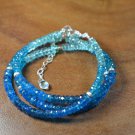 Multi Apatite Rondelle 3.5-4.5mm Faceted beads adjustable stacking bracelet