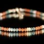 Sunstone, Apatite & Opal Mix 3-3.5mm Mix beads adjustable stacking bracelet