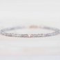 Champagne Zircon Rondelle 2.5-3mm Faceted beads adjustable stacking bracelet