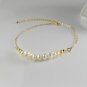 Fresh Water Pearl Rondelle 4-4.5mm Smooth beads adjustable stacking bracelet