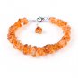 Madeira Citrine Nugget Tumble 5-6mm Rough beads adjustable stacking bracelet