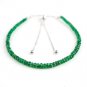 Tsavorite Garnet Rondelle 2-3.5mm Faceted beads adjustable stacking bracelet