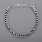 Emerald & Black Spinel Round 2-3mm Faceted beads adjustable stacking bracelet