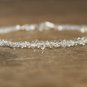 Herkimer Diamond Uncut Chips 3-5mm Faceted beads adjustable stacking bracelet