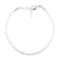 Rainbow Moonstone Rondelle 2-2.5mm Faceted beads adjustable stacking bracelet