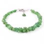 Tsavorite Garnet Nugget Tumble 5-6mm Rough beads adjustable stacking bracelet