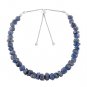 Blue Sapphire Nugget Tumble 5x4-7x8mm Rough beads adjustable stacking bracelet