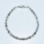 Coated Labradorite Drop 3X4.5-3X5mm Faceted beads adjustable stacking bracelet