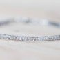 Labradorite & Zircon Rondelle 3.5mm Faceted beads adjustable stacking bracelet