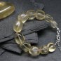 Bytownite Gold Labradorite Tumble  10-14mm Smooth beads adjustable stacking bracelet