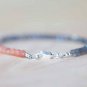 Labradorite & Peach Moonstone Rondelle 3.5mm Faceted beads adjustable stacking bracelet