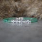 Herkimer Diamond & Green Aventurine Round 3mm Faceted beads adjustable stacking bracelet
