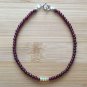 Ethiopian Opal & Garnet Round & Rondelle 3-3.5mm Smooth beads adjustable stacking bracelet