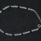Garnet, Carnelian & Crystal Quartz Rondelle 3mm Faceted beads adjustable stacking bracelet