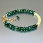 Ethiopian Opal & Green Blue Labradorite Rondelle 3.5-5mm Smooth beads adjustable stacking bracelet