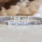 Herkimer Diamond & Labradorite Rondelle & Fancy 3.5-5mm Faceted beads adjustable stacking bracelet