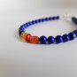 Lapis Lazuli & Citrine & Multi Stone Round & Fancy 5-6mm Smooth beads adjustable stacking bracelet