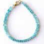 Apatite Cube 3mm Smooth beads adjustable stacking bracelet | STK-0573