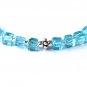 Apatite Cube 4mm Smooth beads adjustable stacking bracelet | STK-0614