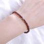 Garnet Round 5mm Smooth beads adjustable stacking bracelet | STK-3042