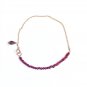Garnet Round 2mm Smooth beads adjustable stacking bracelet | STK-3076