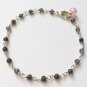 Iolite Round 3mm Smooth beads adjustable stacking bracelet | STK-3688